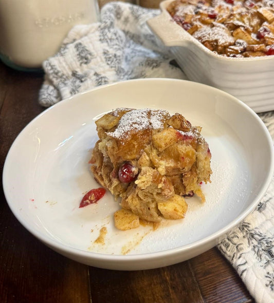 Apple Cranberry French Toast Casserole